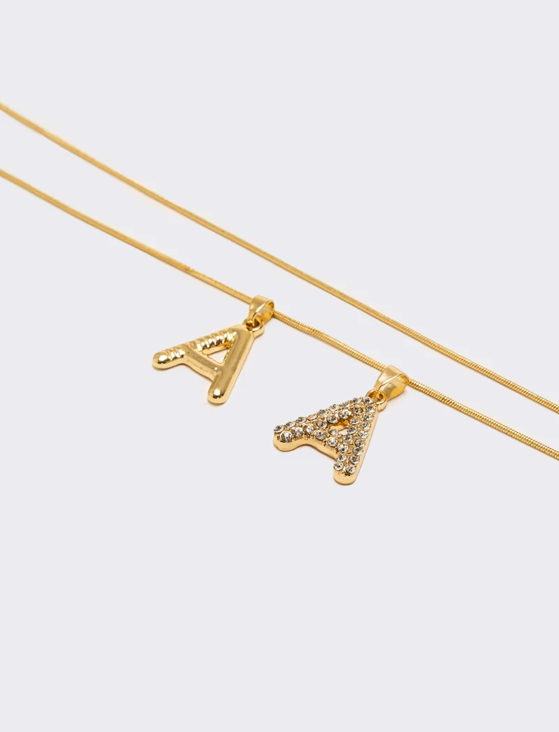 Collana letterina intercambiabile - var 1