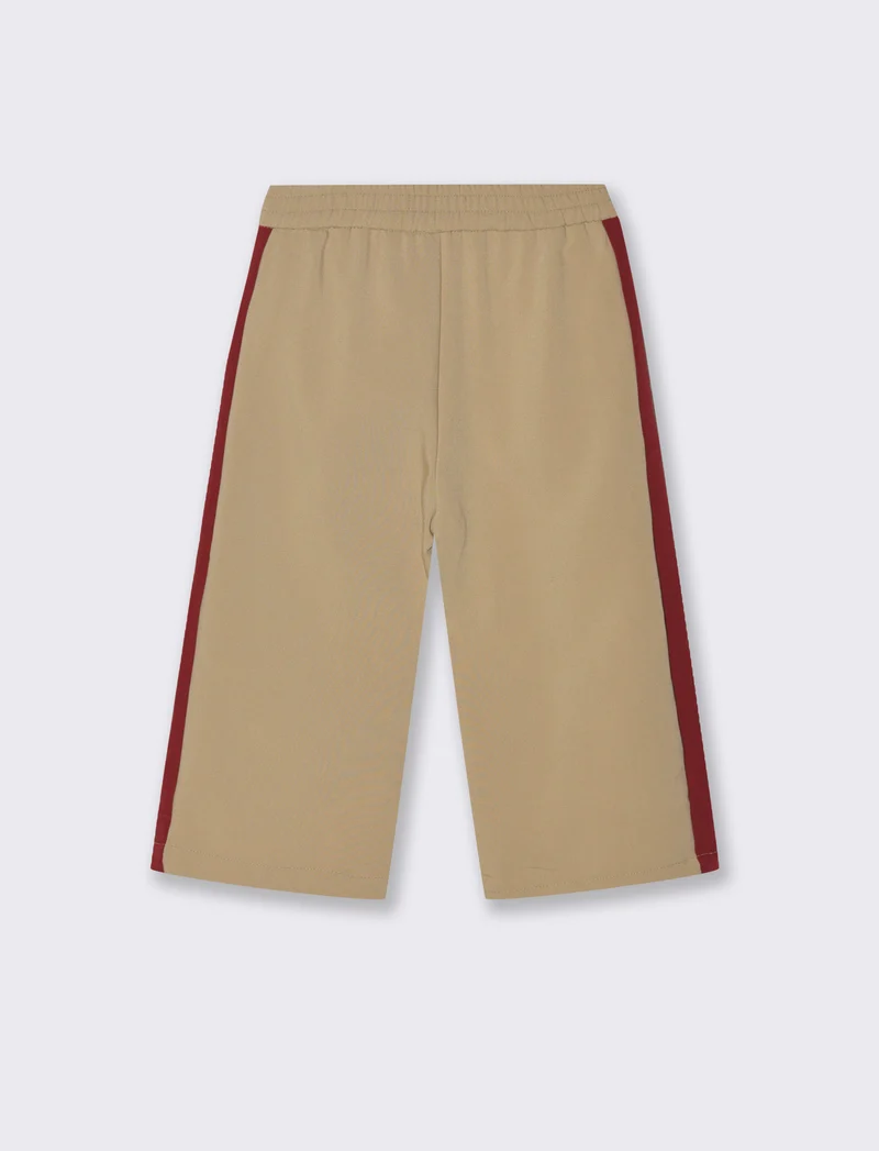 Pantalone con bande laterali - Beige