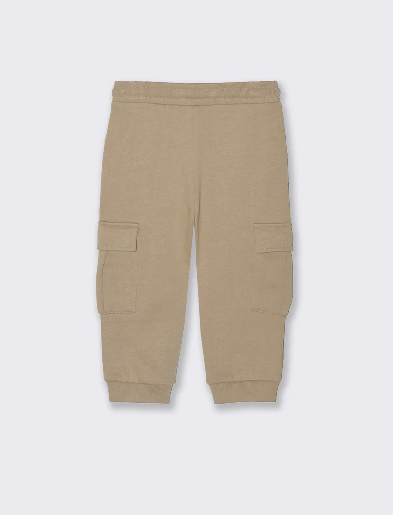 Jogger con tasconi - Beige