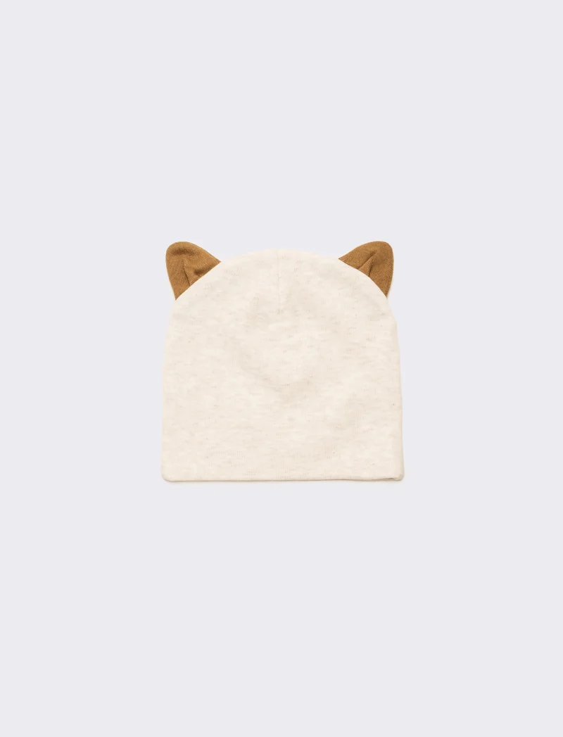Cuffia gattina con orecchie - Grigio