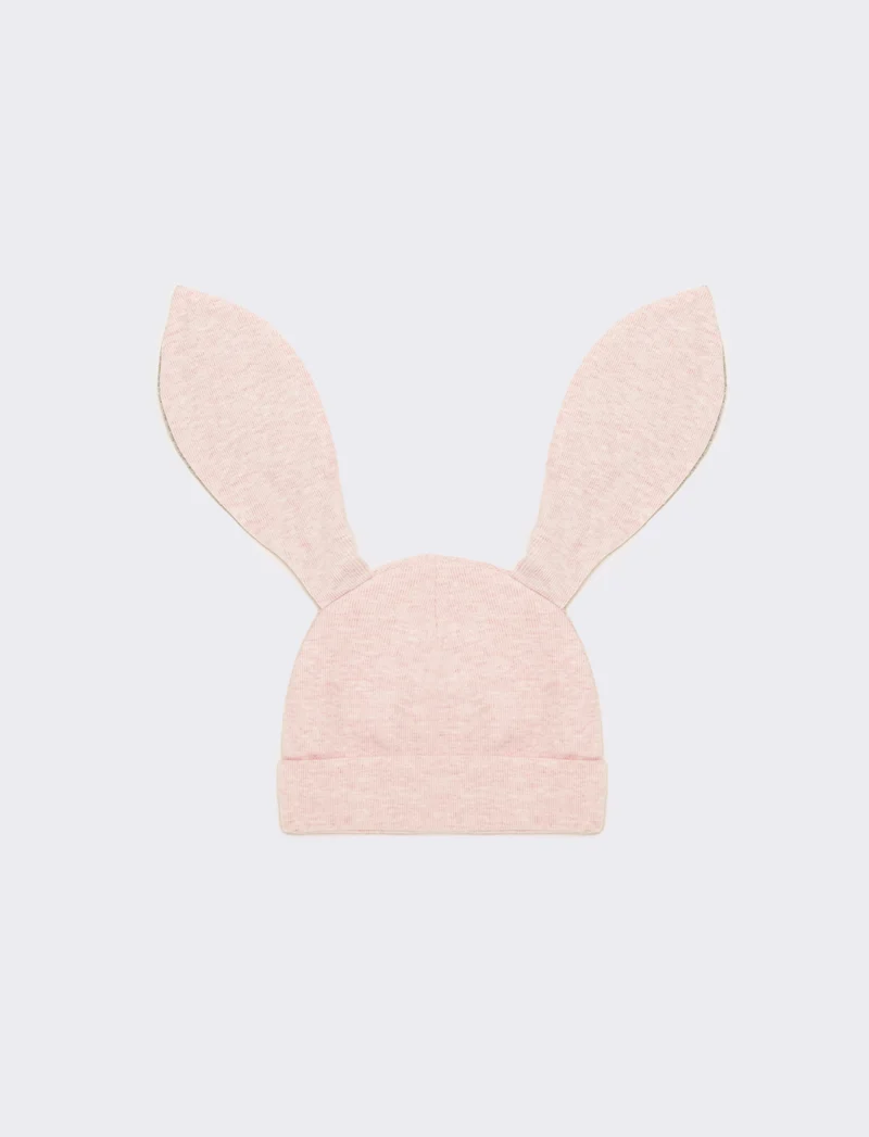 Cappello neonata orecchie lunghe - Rosa