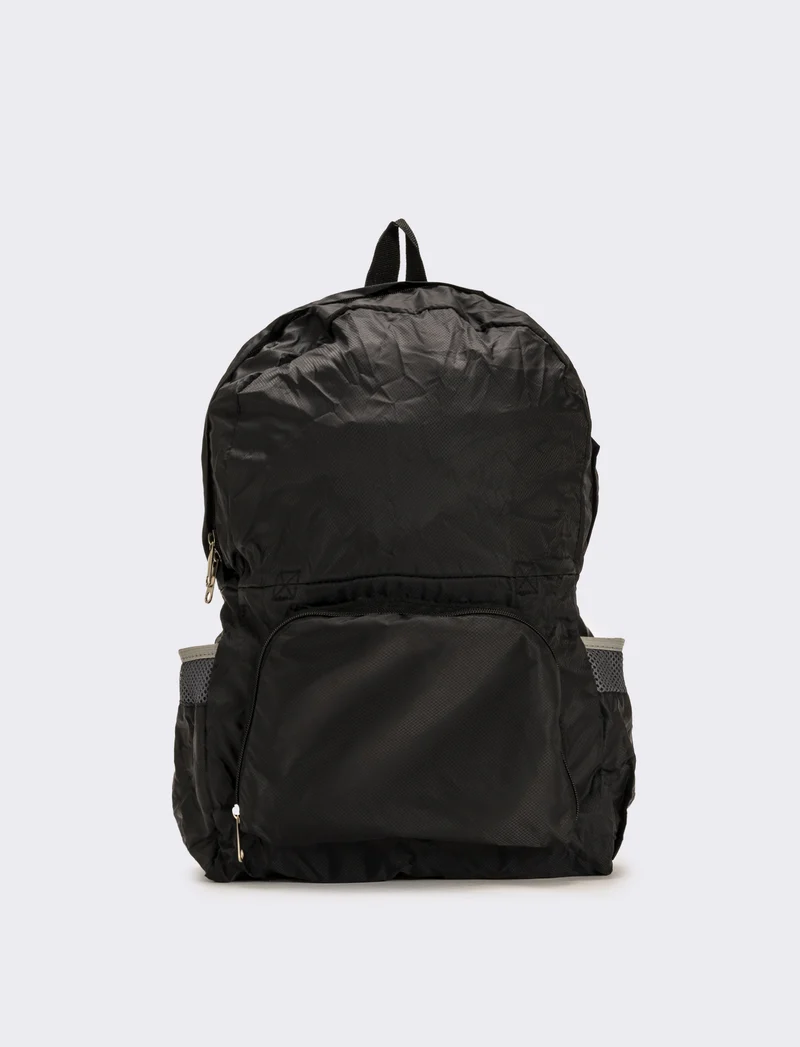 Zaino da viaggio in nylon - Nero