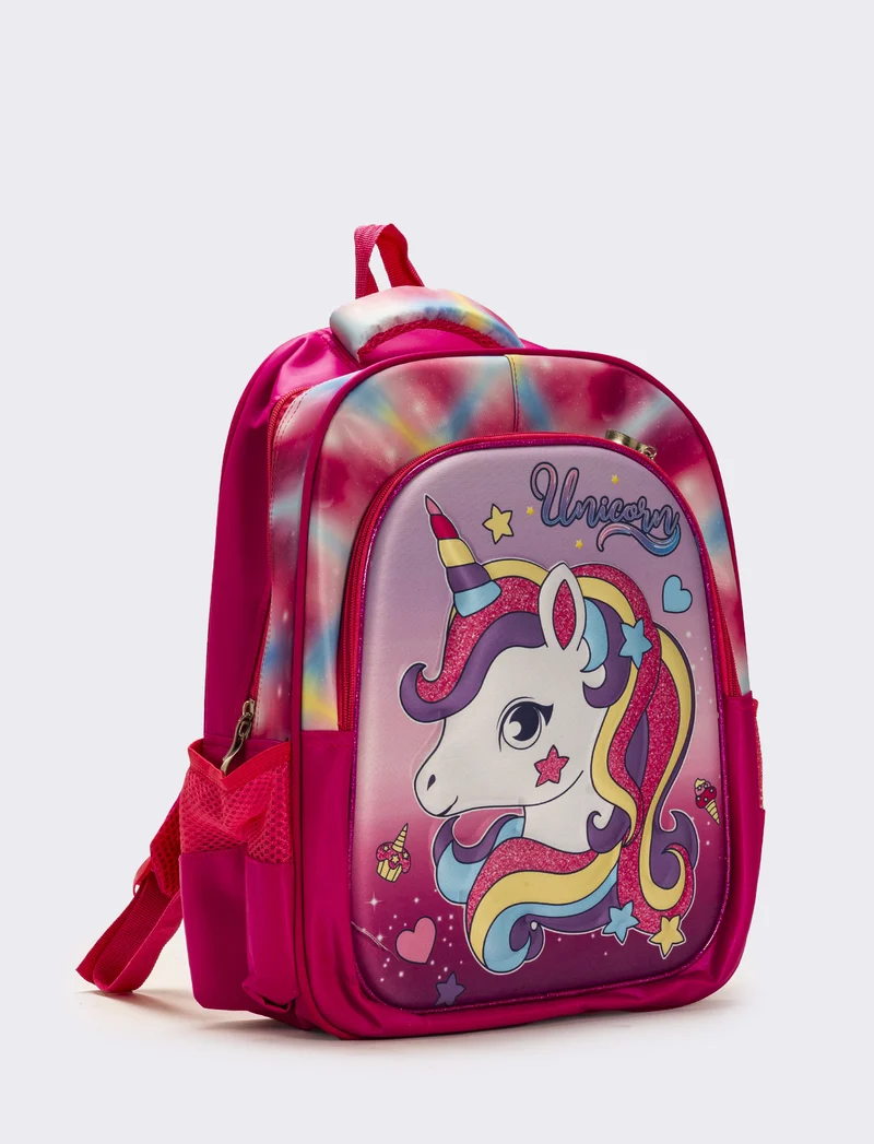 Zaino bambina 3d unicorni - Rosa