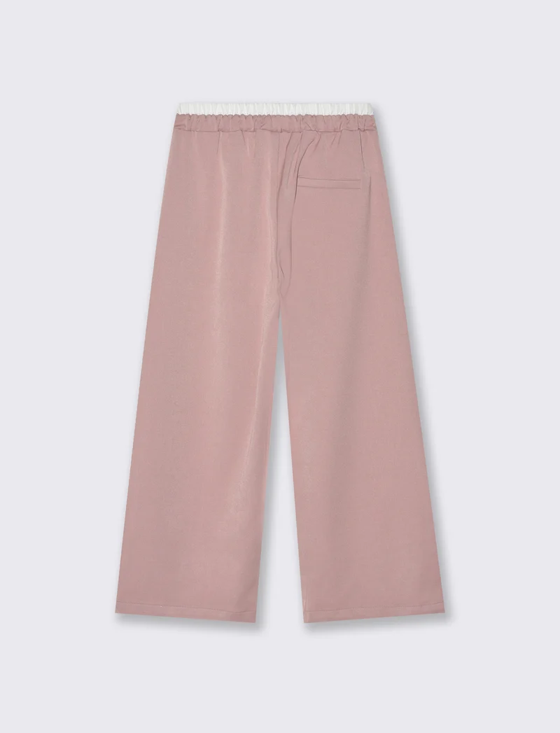 Pantalone gamba ampia - Rosa