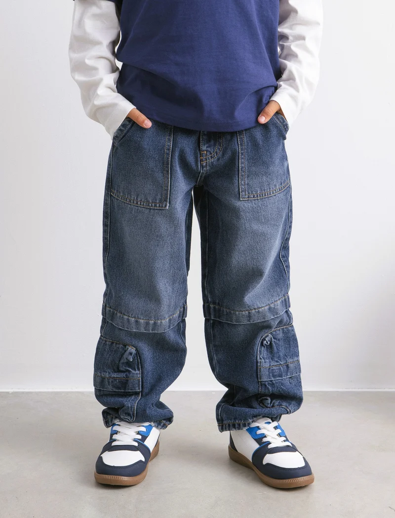 JEANS MULTICARGO - Denim