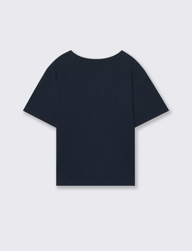 T-shirt mezza manica bambina - Blu