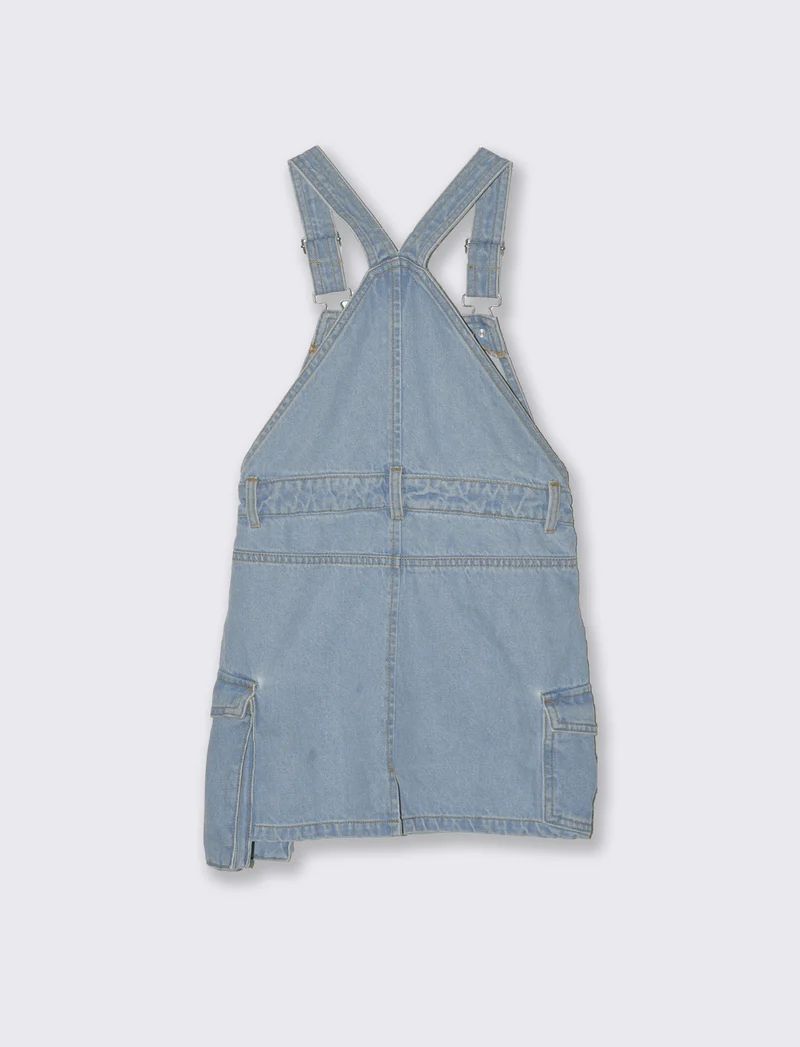Salopette in denim gonna - Denim