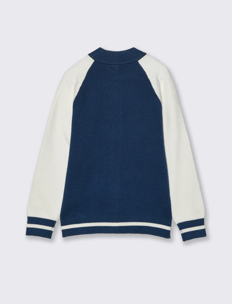 Maglione college. - Blu