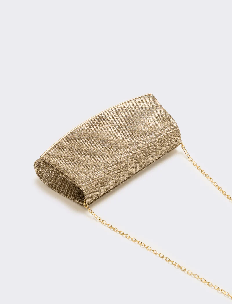 Borsa donna pochette party - Oro