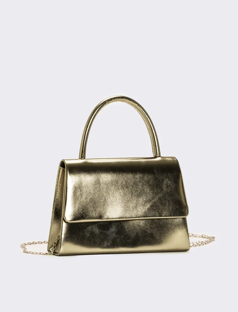 Borsa donna con manico rigido party - Oro