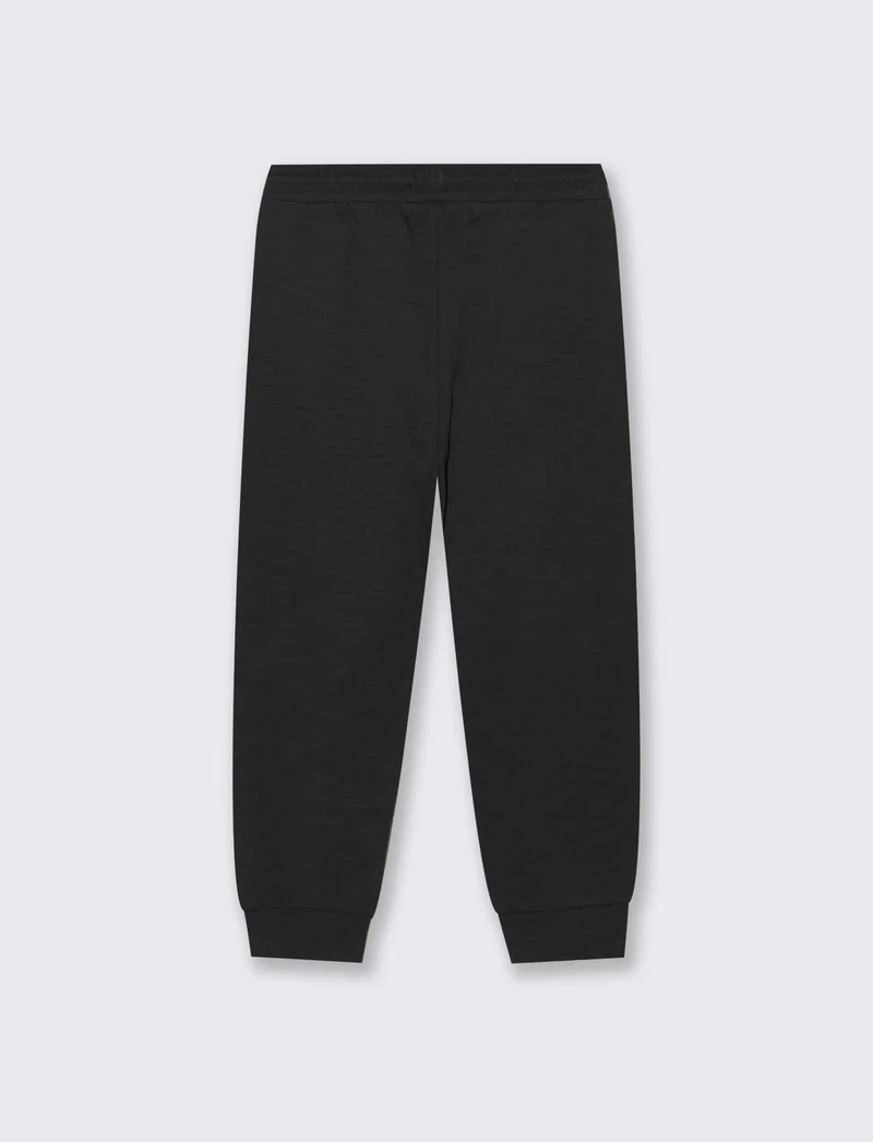 JOGGER COMFORT IN SLUB - Nero