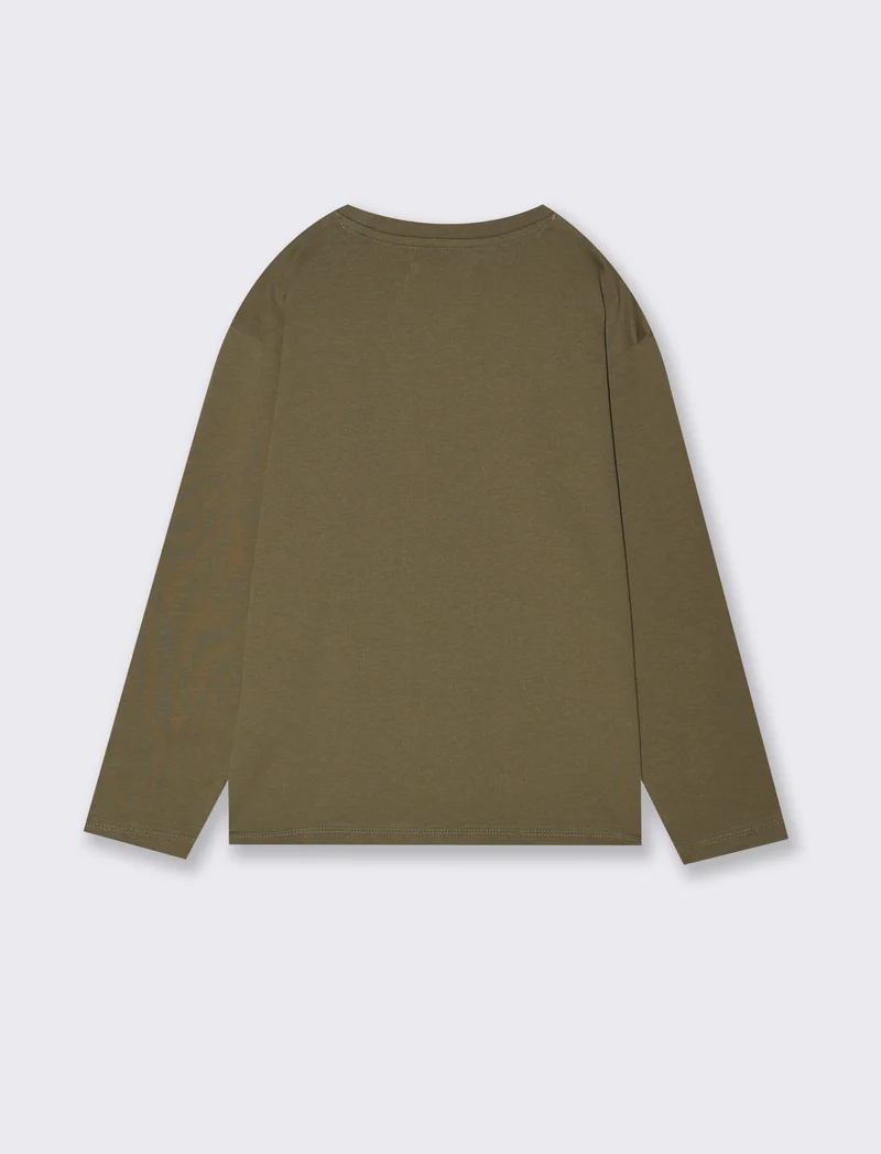 T-shirt DOPPIO TASCHINO - Verde militare