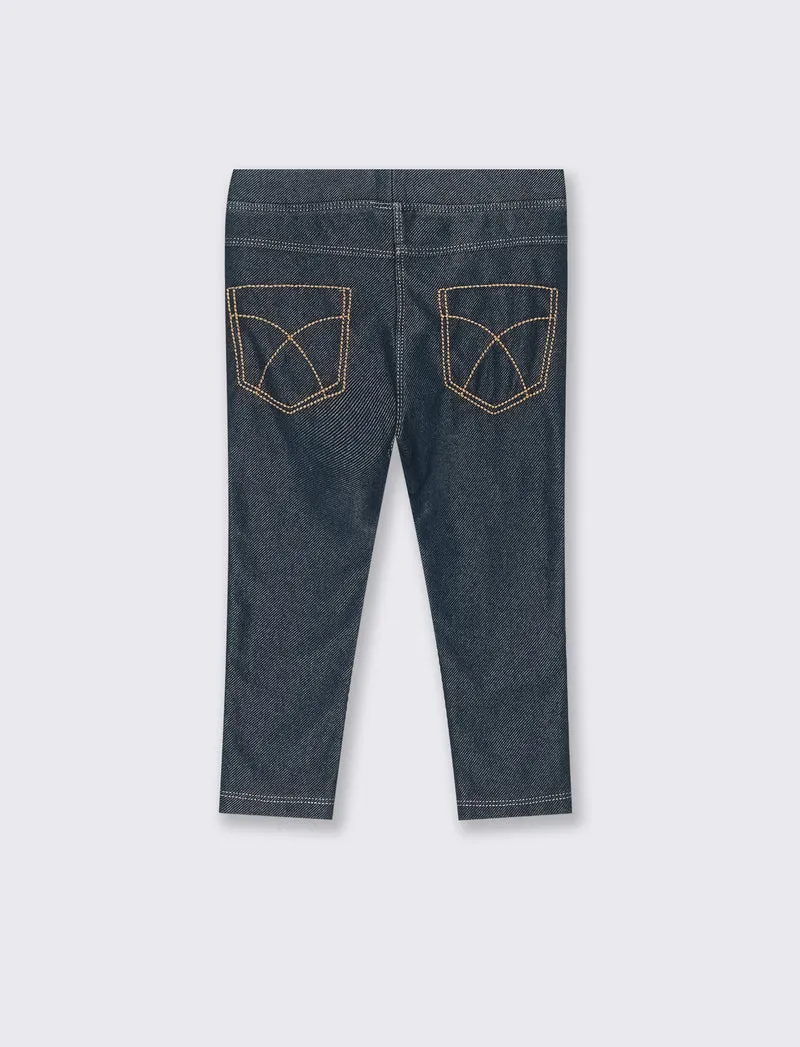 Leggings in cotone - Blu