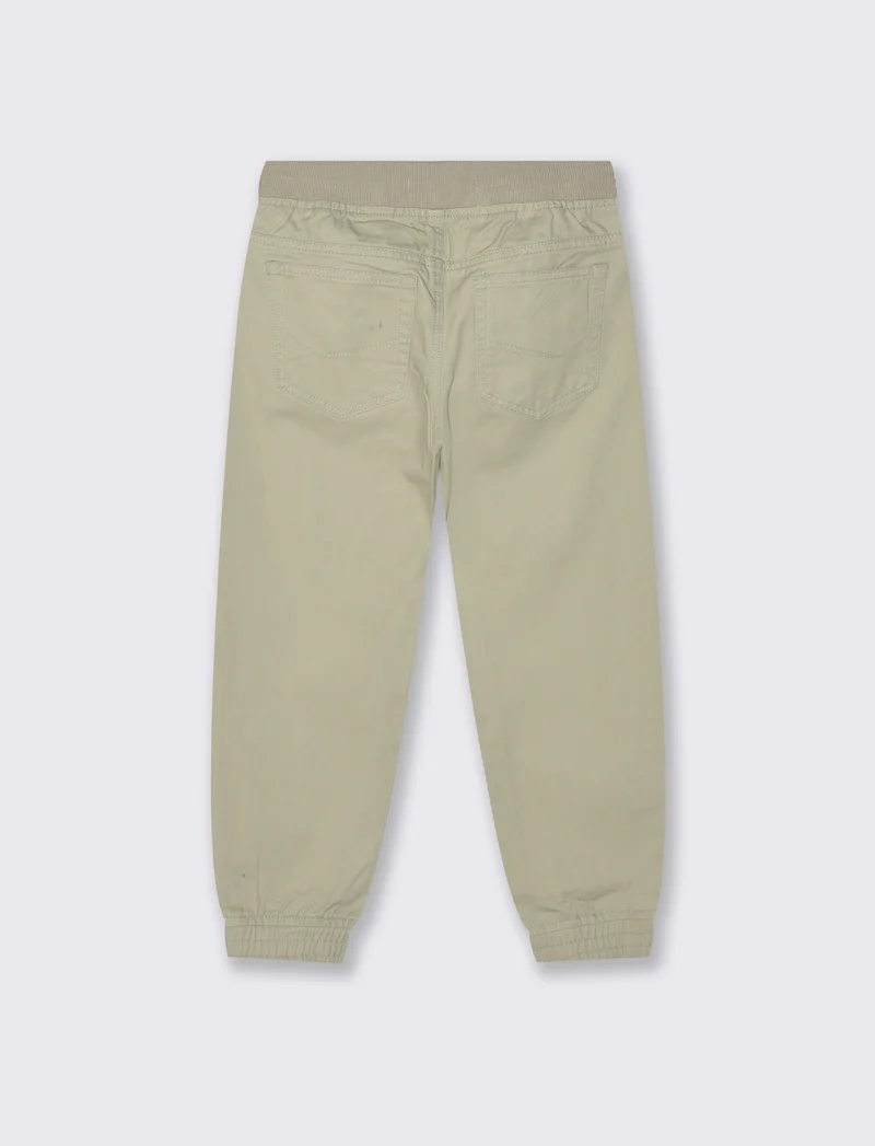 PANTALONI JOGGER IN COTONE - Beige
