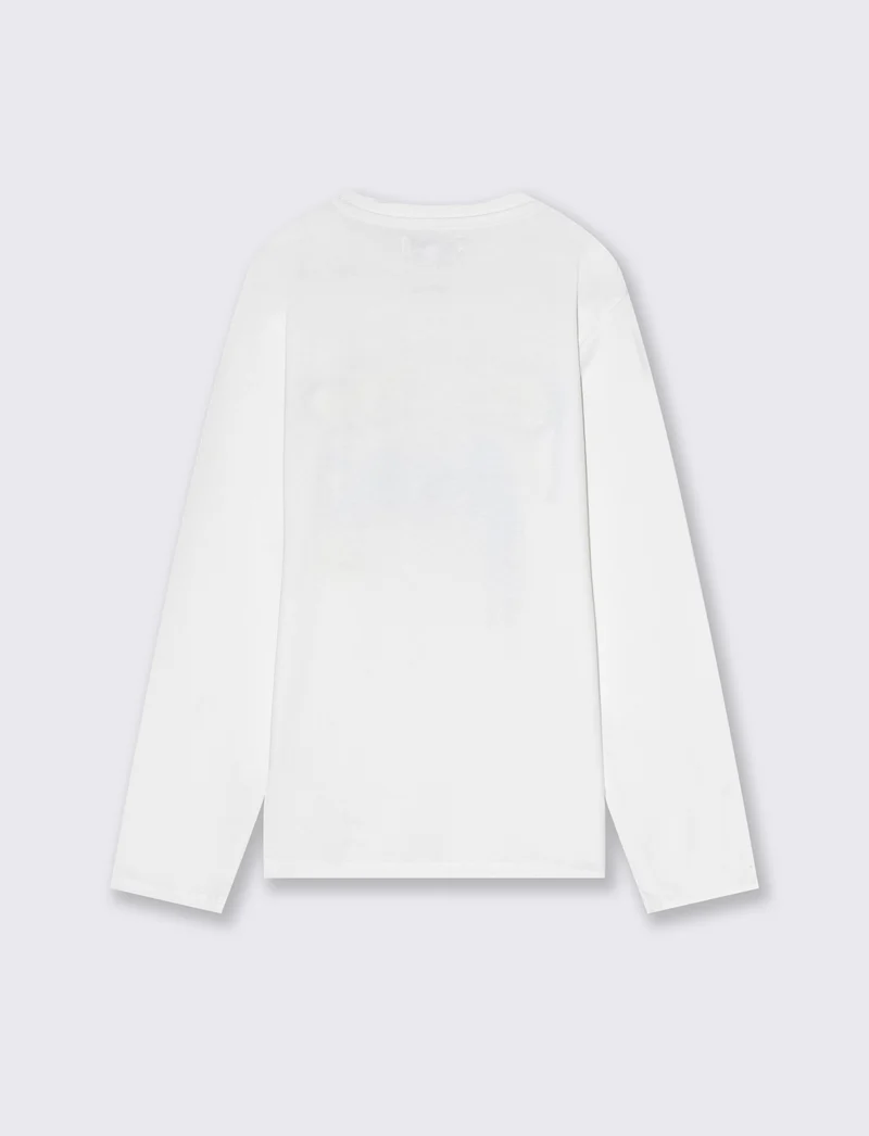 MAGLIETTA GIROCOLLO - Bianco sporco