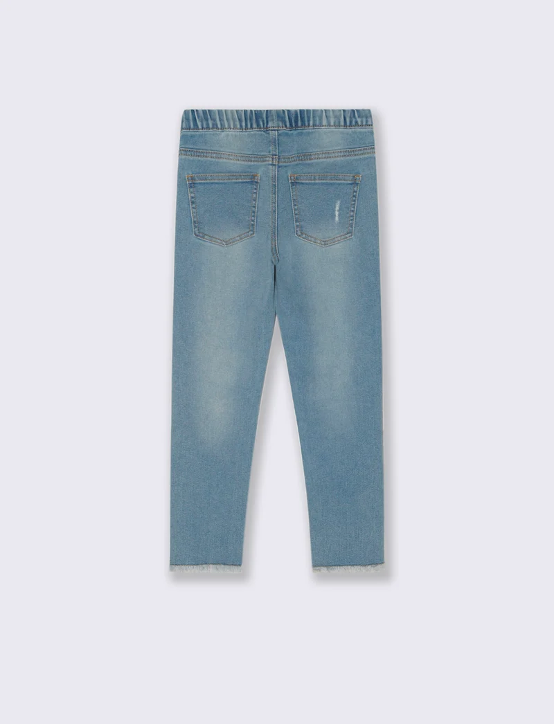 Jeggings aderente in denim - Denim chiaro