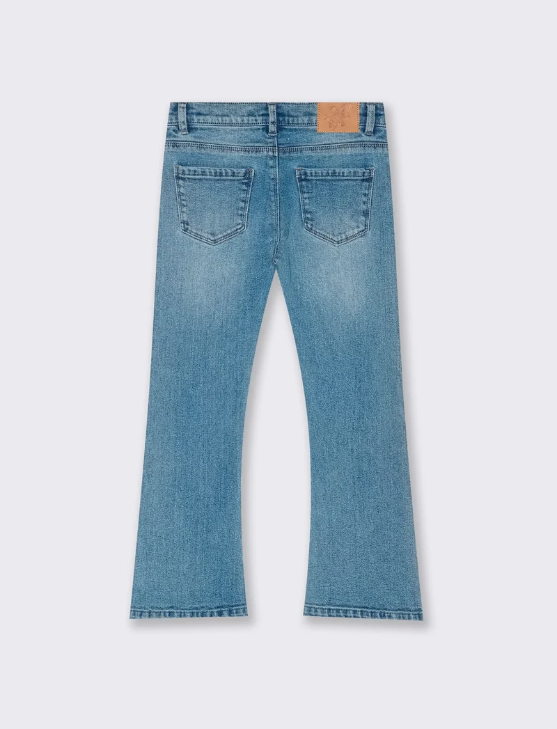 Jeans bambina flare fit. - Denim