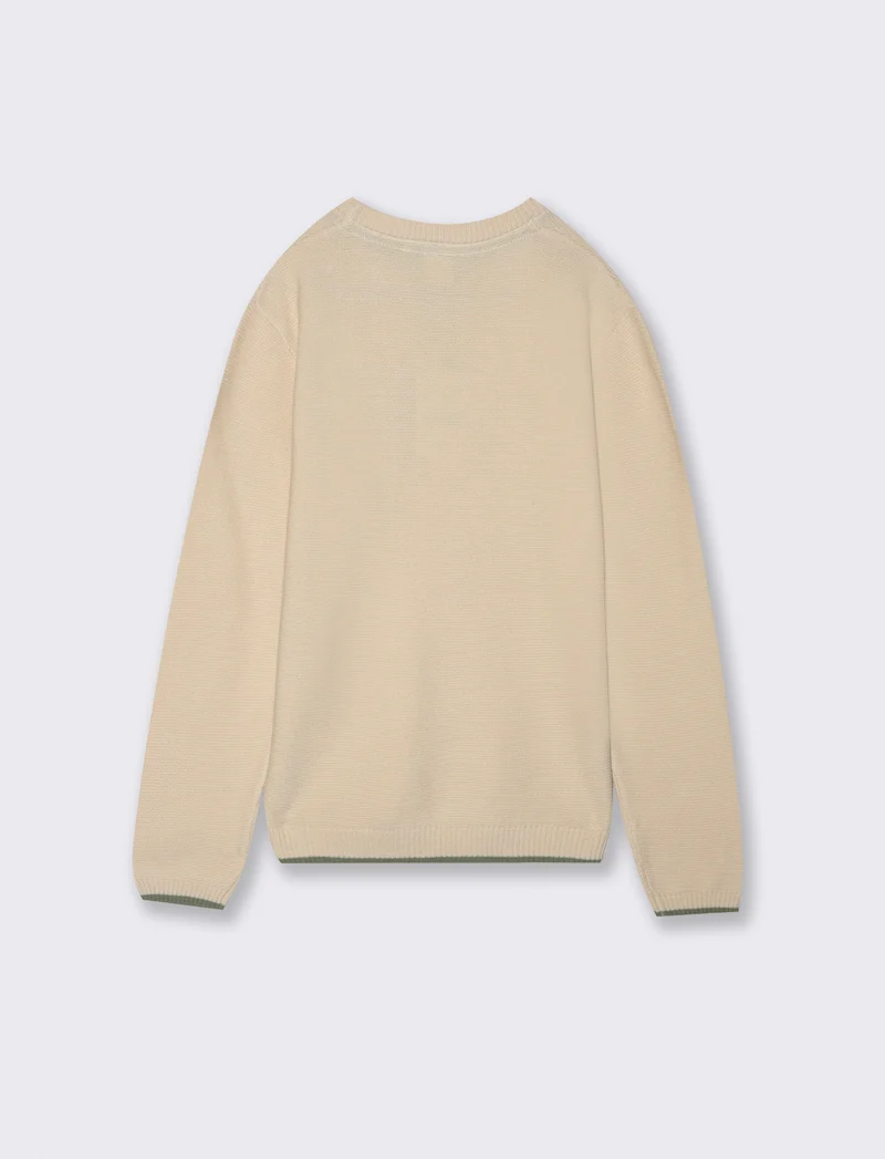MAGLIA CON TASCHINO - Beige