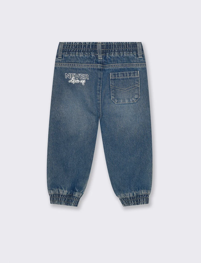 Jeans con coulisse - Denim