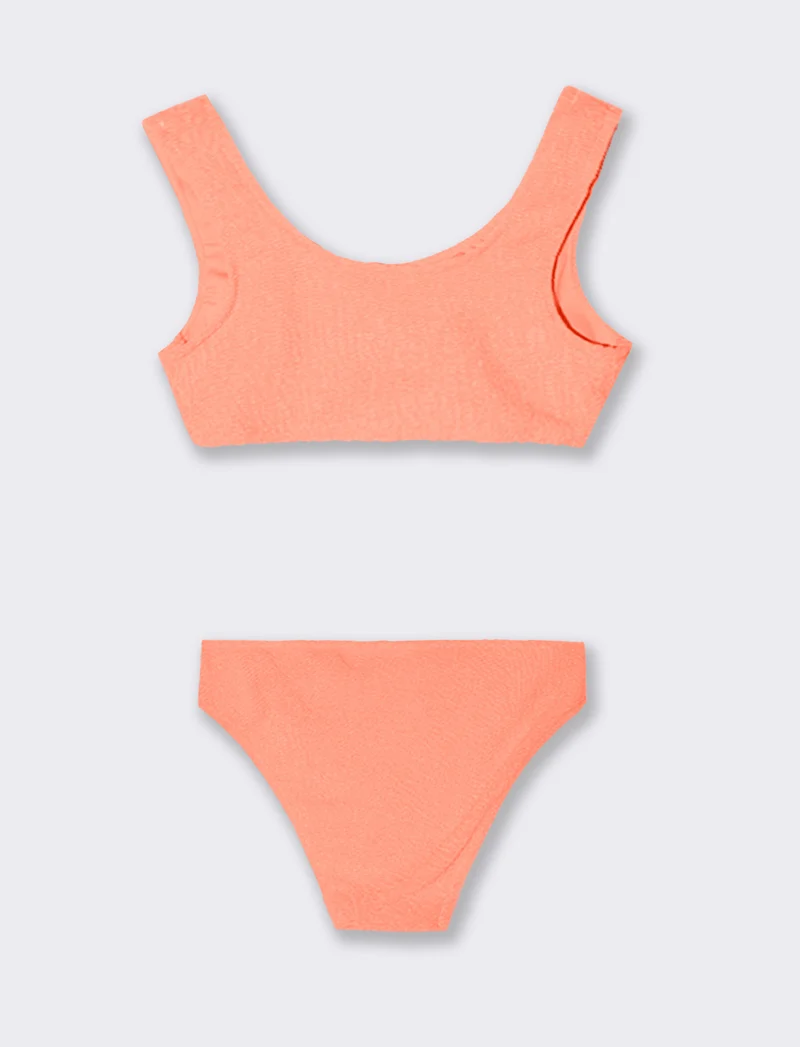 Costume fluo da bambina - Arancio