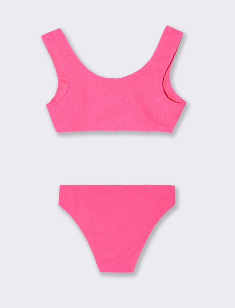 Costume fluo da bambina - Fuxia
