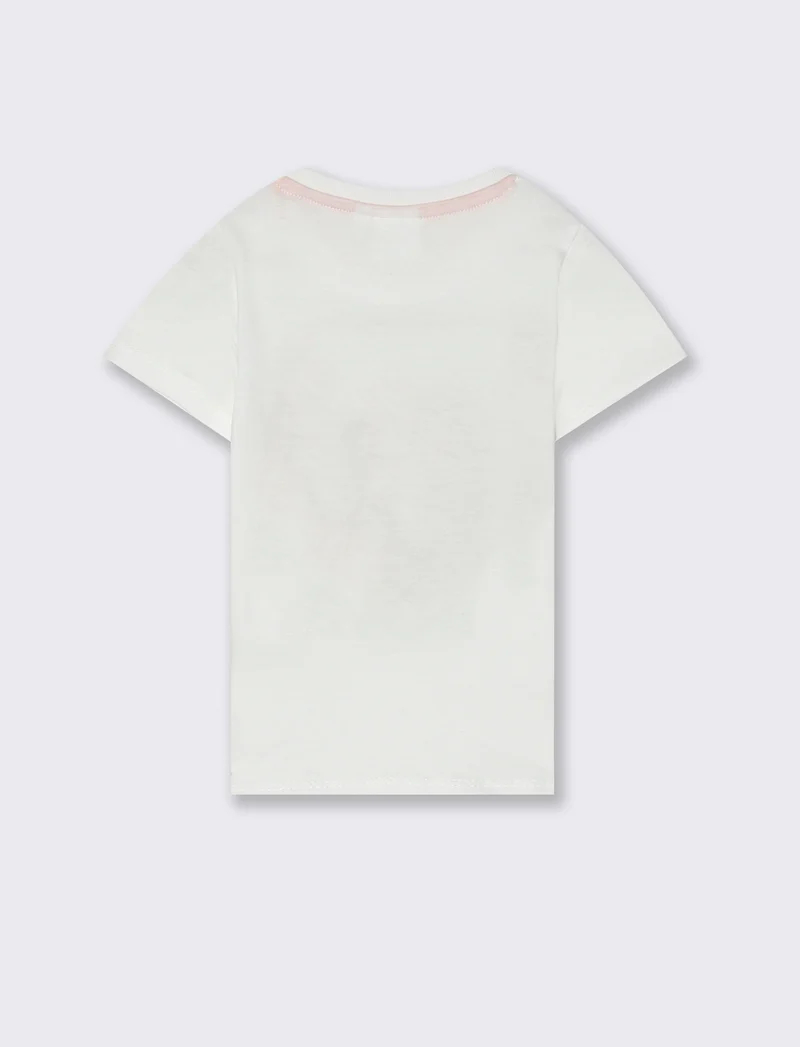 T-shirt con stampa Re Leone da neonato - Bianco