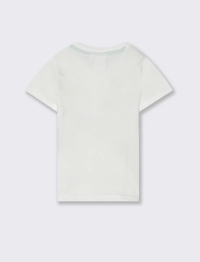 T shirt girocollo con stampa Disney da neonato - Bianco