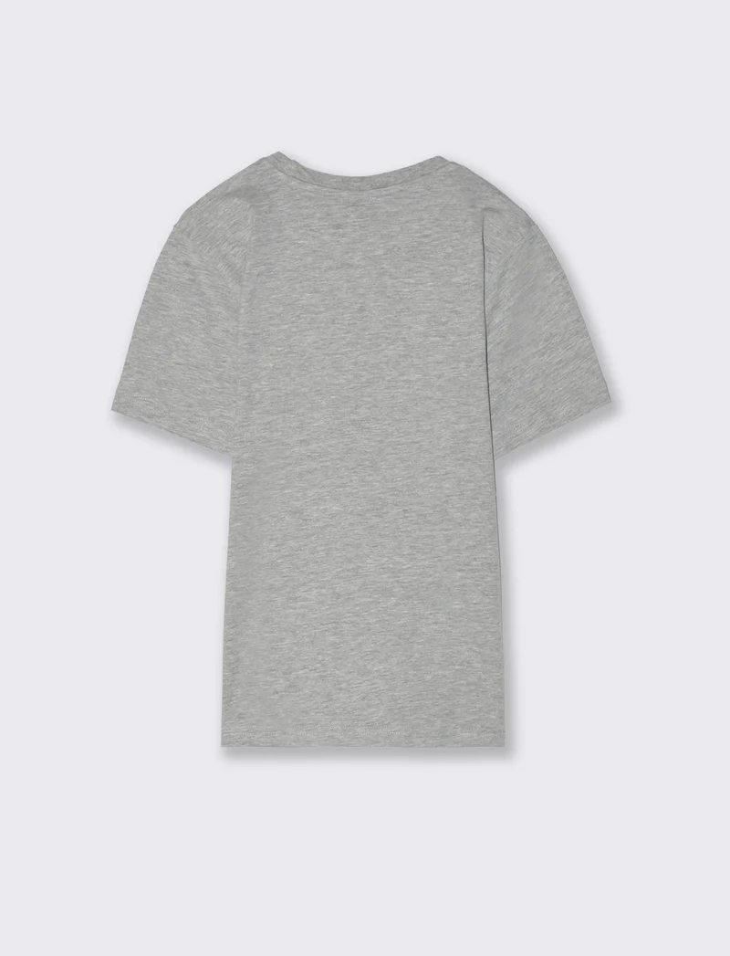 T-shirt con stampa Super Mario da bambino - Grigio mel.
