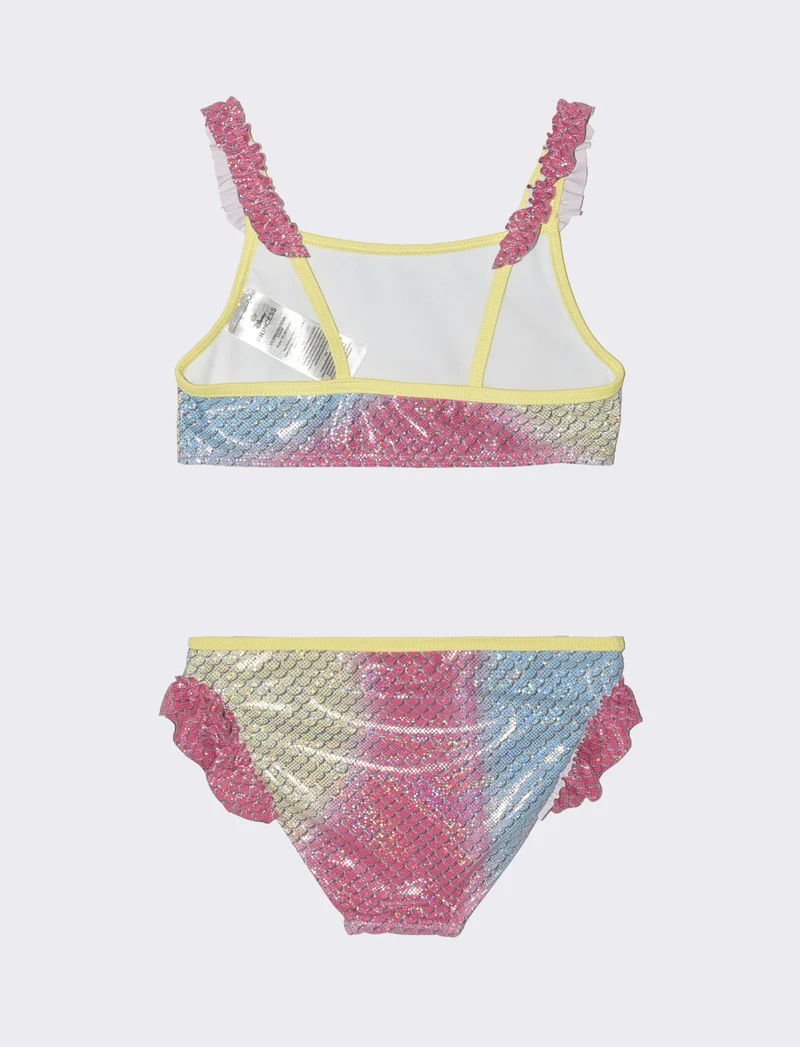 Costume due pezzi Disney Ariel da bambina - Giallo