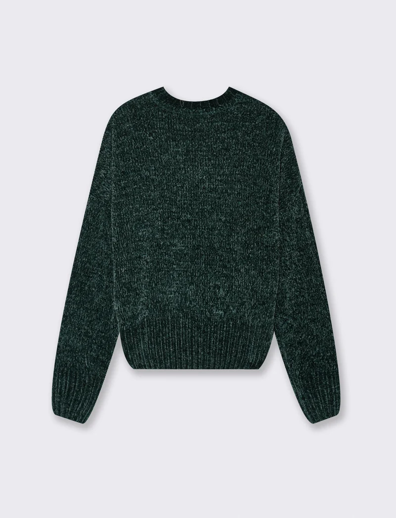 MAGLIA IN CINIGLIA - Verde bosco