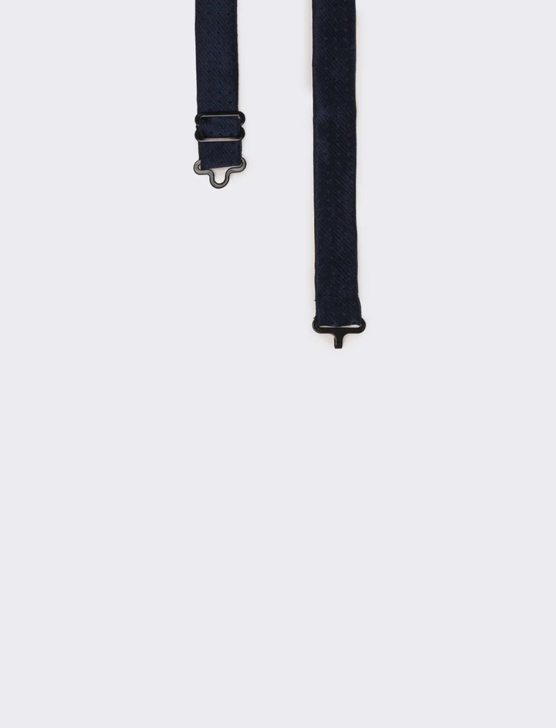 Cravatta uomo papillon+pochette - Blu