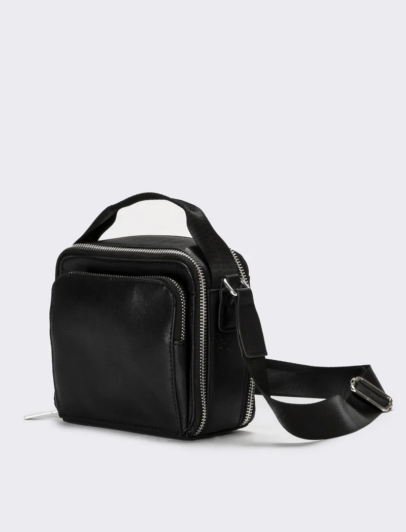 Borsa uomo a mano e tracolla - Nero