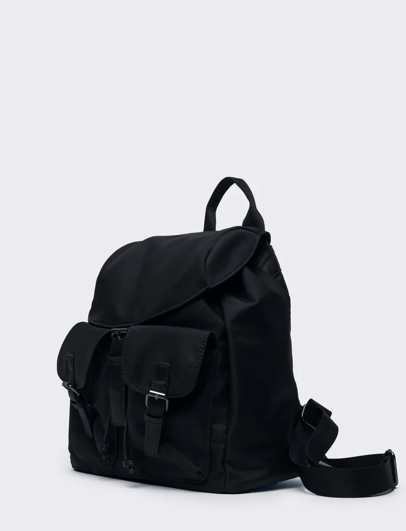 Zaino donna in nylon l30/h27/p15cm - Nero