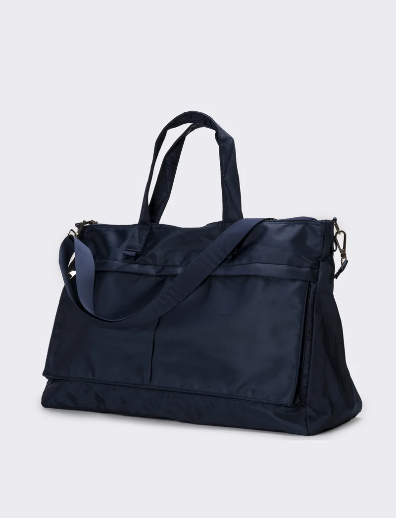 Borsone uomo in nylon - Blu