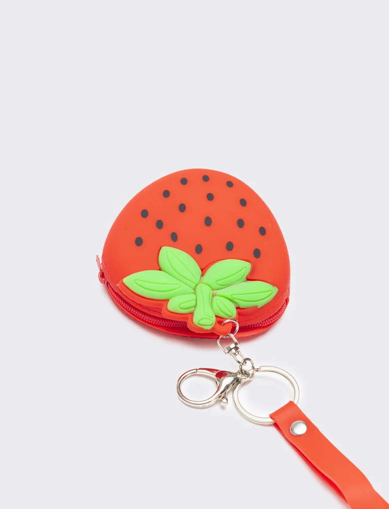 Portamonete bambina soft fruit - Rosso