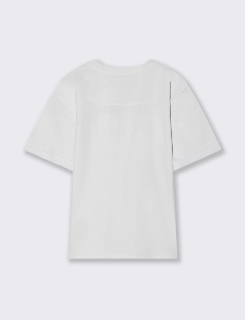 Camicia in jersey mezza manica da bambino - Bianco sporco