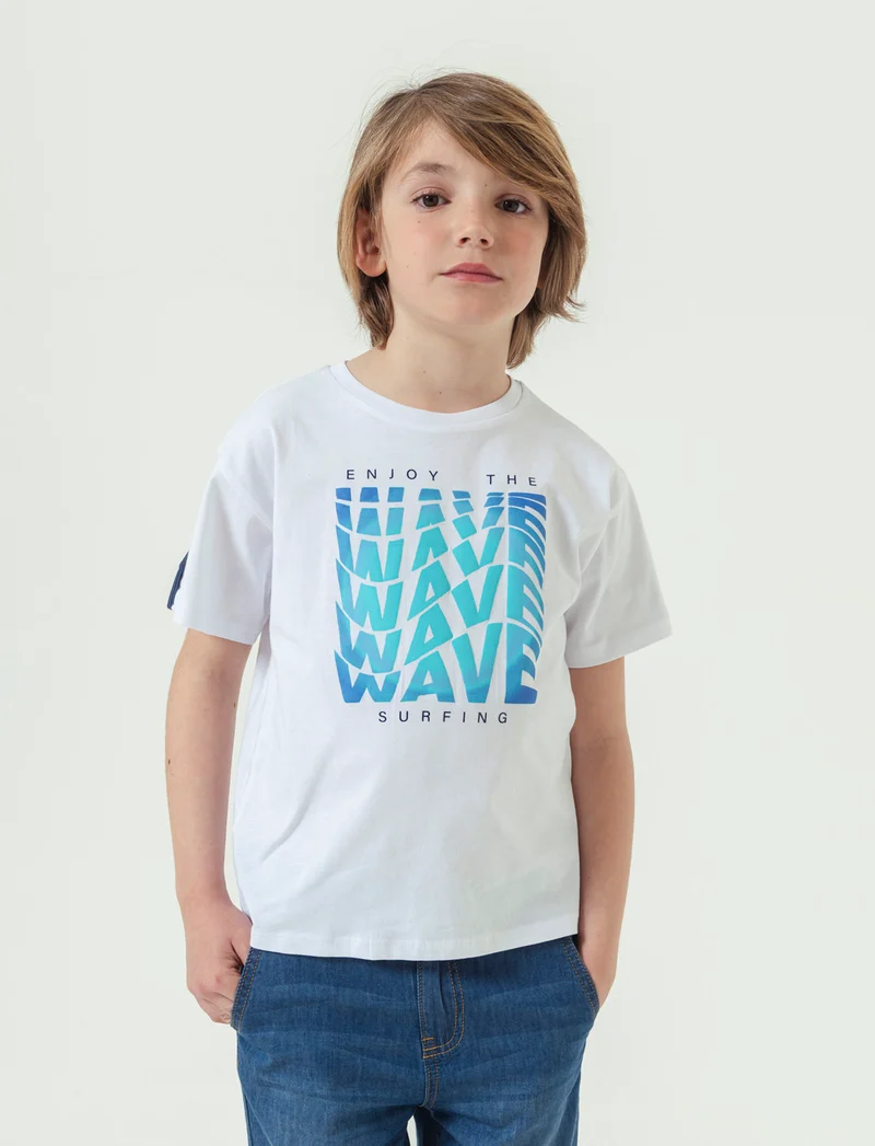 Canotta da bambino con stampa - Bianco sporco