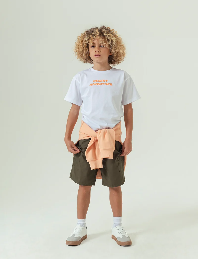 Bermuda cargo da bambino - Verde militare