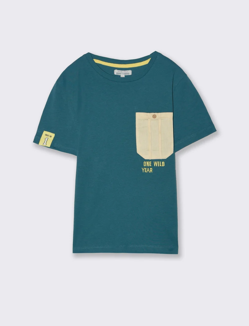 T-shirt da bambino - Verde Ottanio