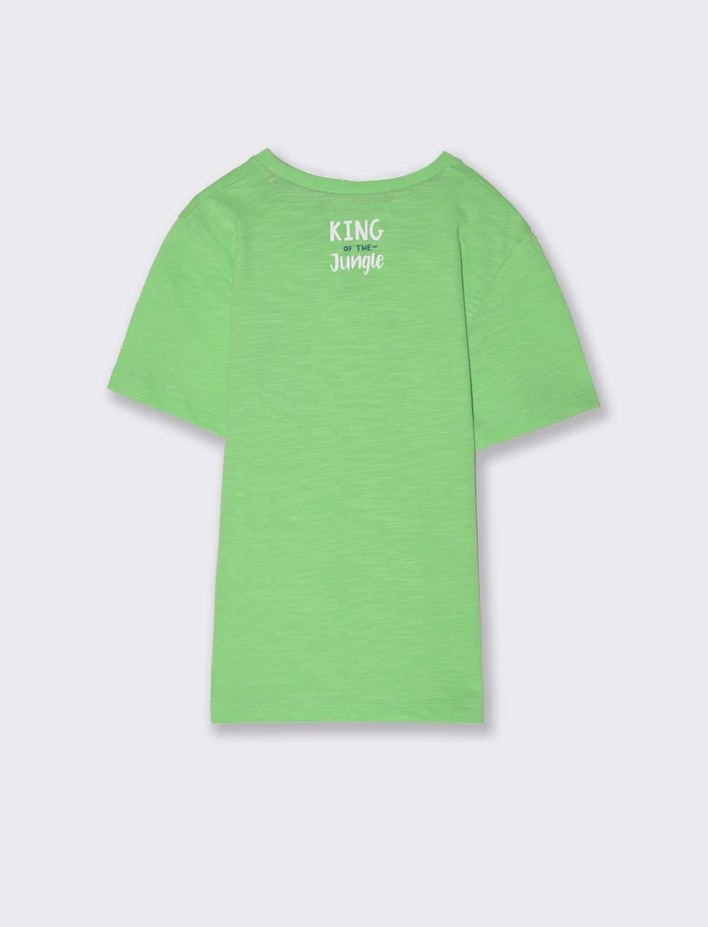 T-shirt con stampa geco da bambino - Verde mela