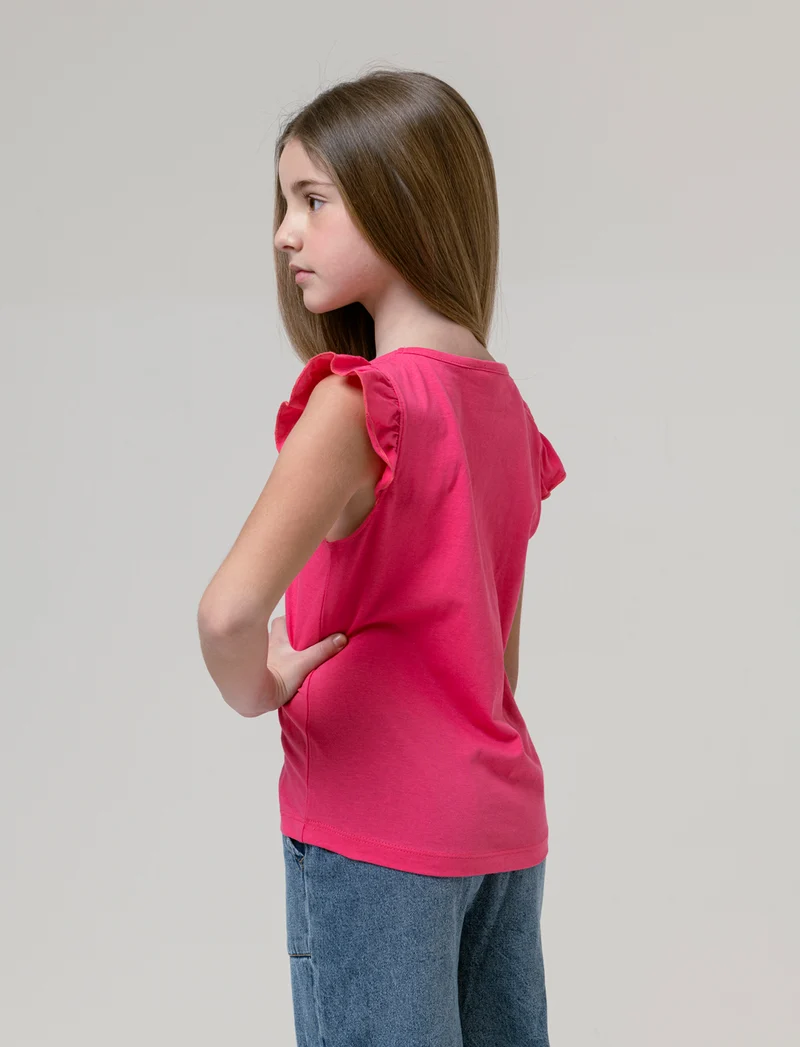 T-shirt Gabby's Dollhouse da bambina - Fuxia