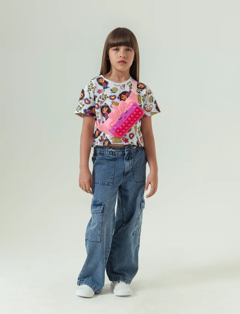 T-shirt Gabby's Dollhouse da bambina - Fantasia