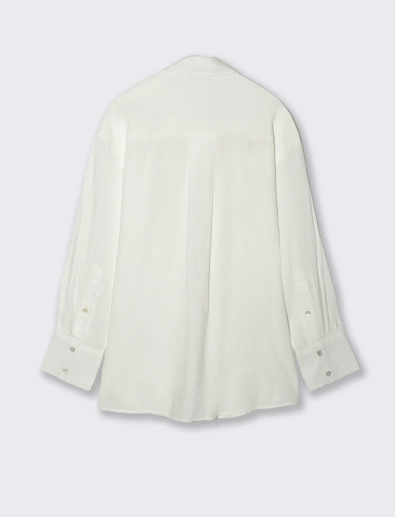 CAMCIA OVER - Bianco latte