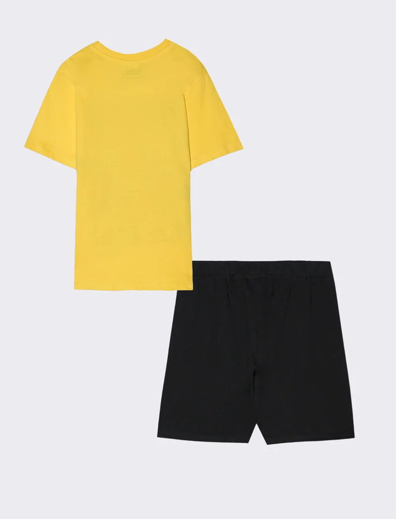Set maglietta e shorts di Marvel da bambino - Giallo