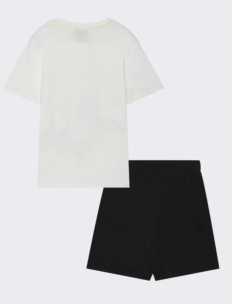 Set maglietta e shorts di Batman da bambino - Bianco
