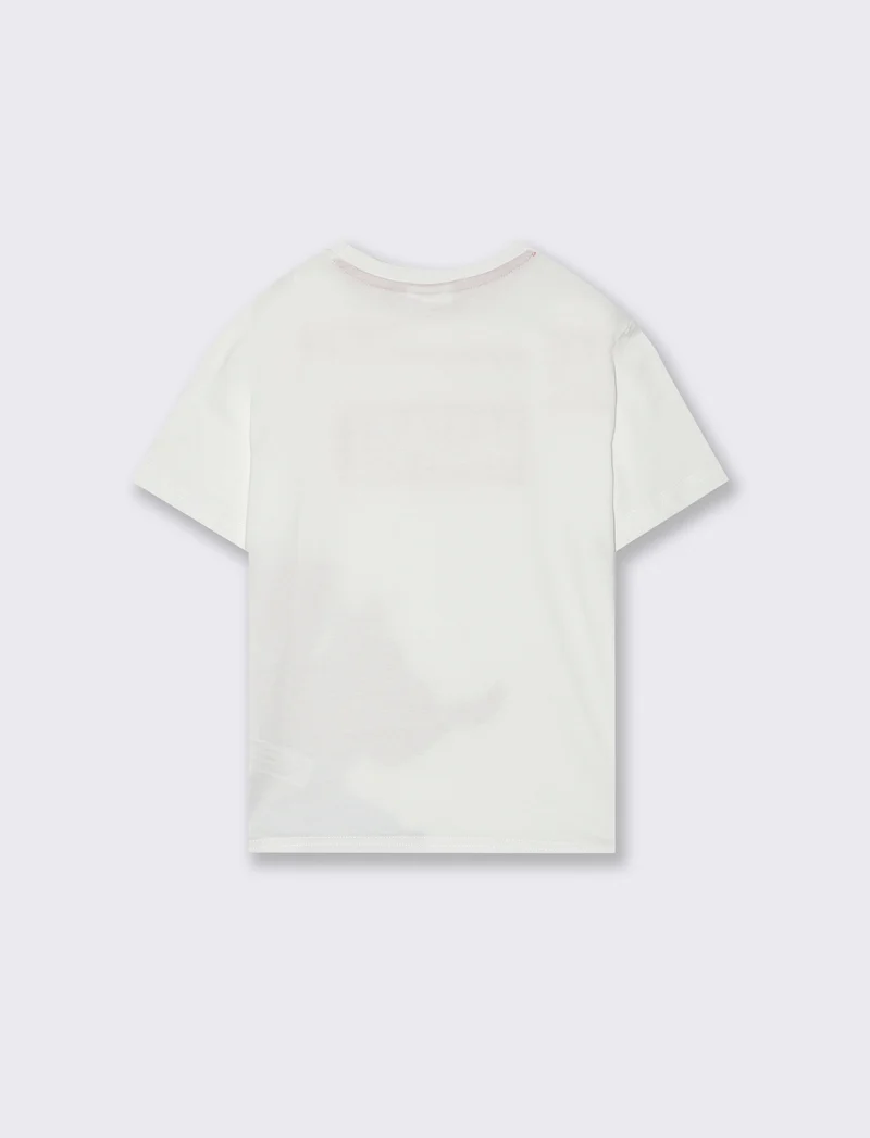 T-shirt stampata Marvel da bambino - Bianco