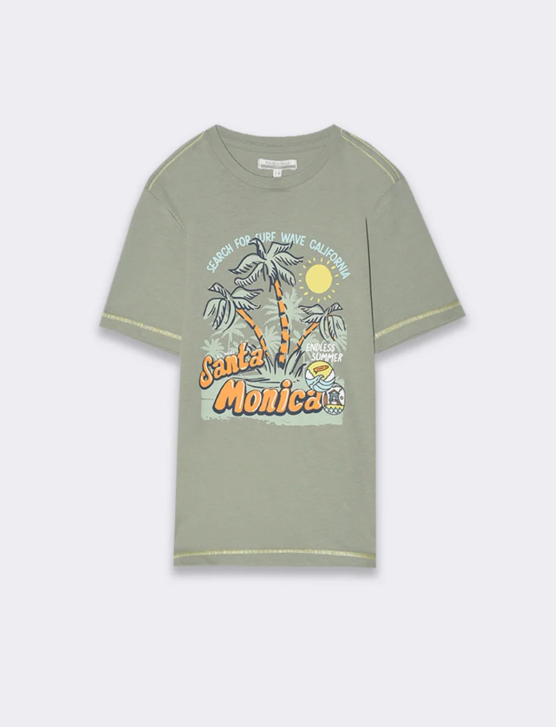 T-shirt da bambino - Verde salvia