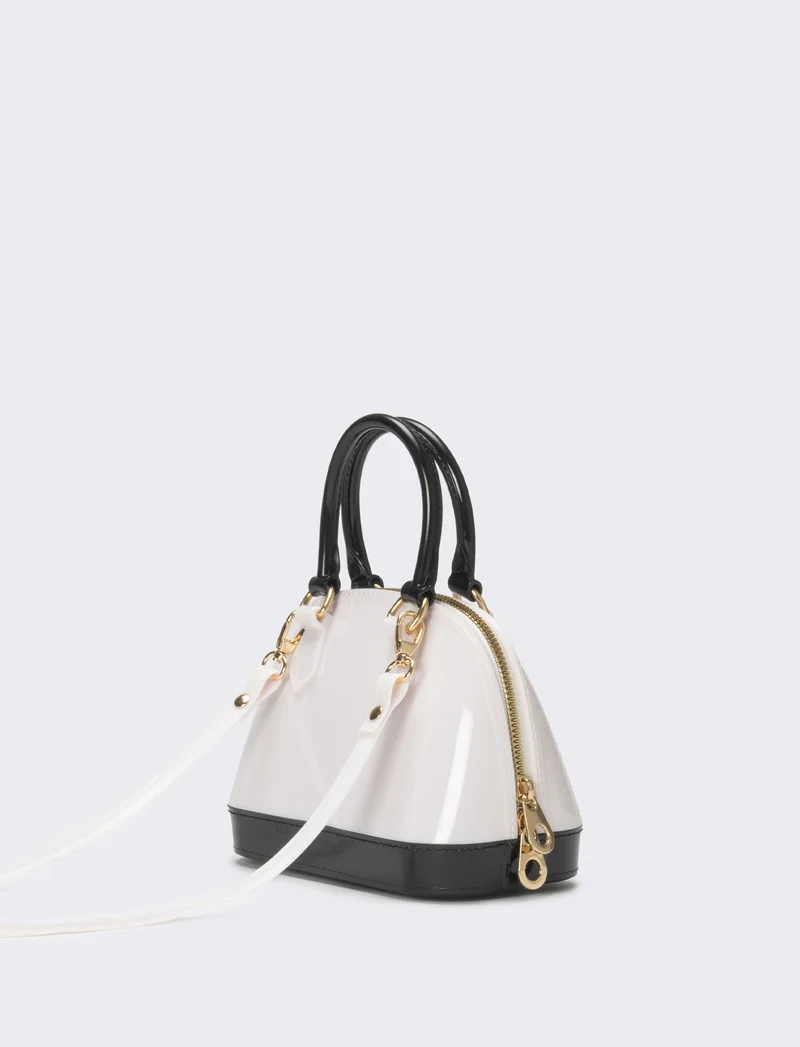 Bauletto donna - Nero-bianco