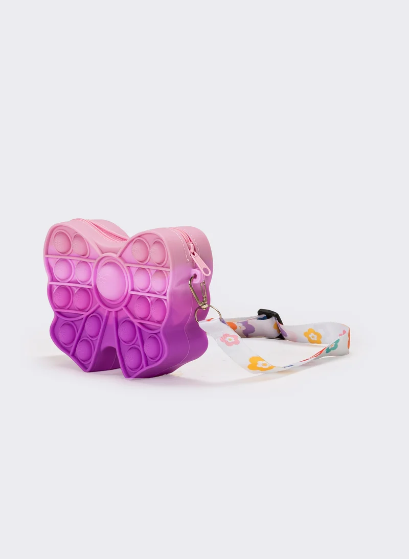 Borsetta bambina fiocco pop it - Lilla