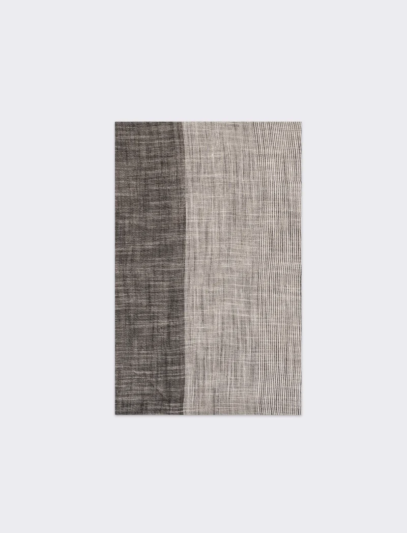 Foulard uomo bicolor - Nero